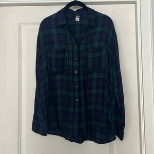 Urban outfitters flannel button-down